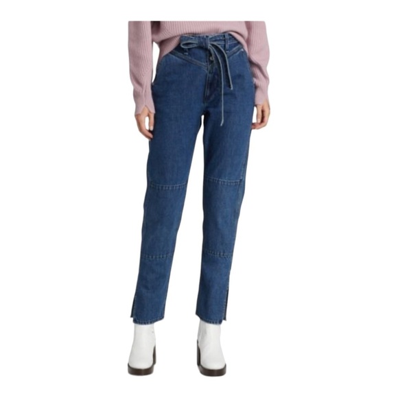 RAG & BONE Mia Yoke High Rise Straight Jean Clean Vince Size 30 NWT - Picture 3 of 10